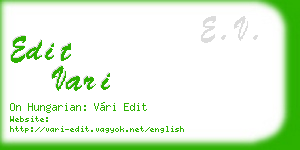edit vari business card